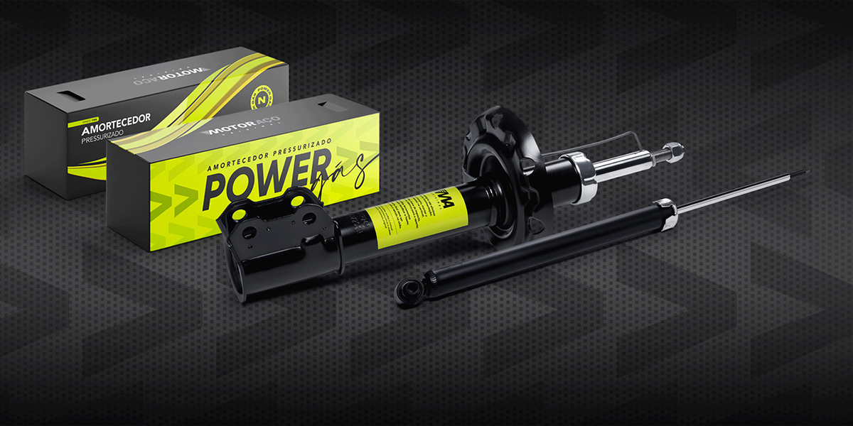 Amortecedores Motoraço Power Gás. Nova linha com fácil aplicação e maior desempenho na suspensão automotiva